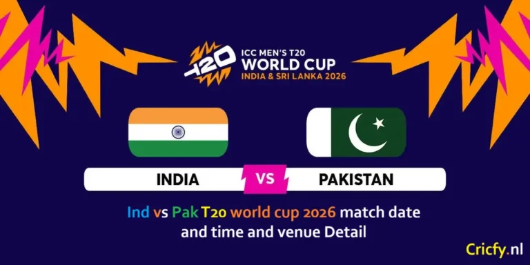 Ind vs Pak T20 world cup 2026 match date and time and venue Detail